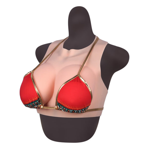 11695308718_1346264194 Round Neck Halter Cutout Breast Forms for CD Crossdressers