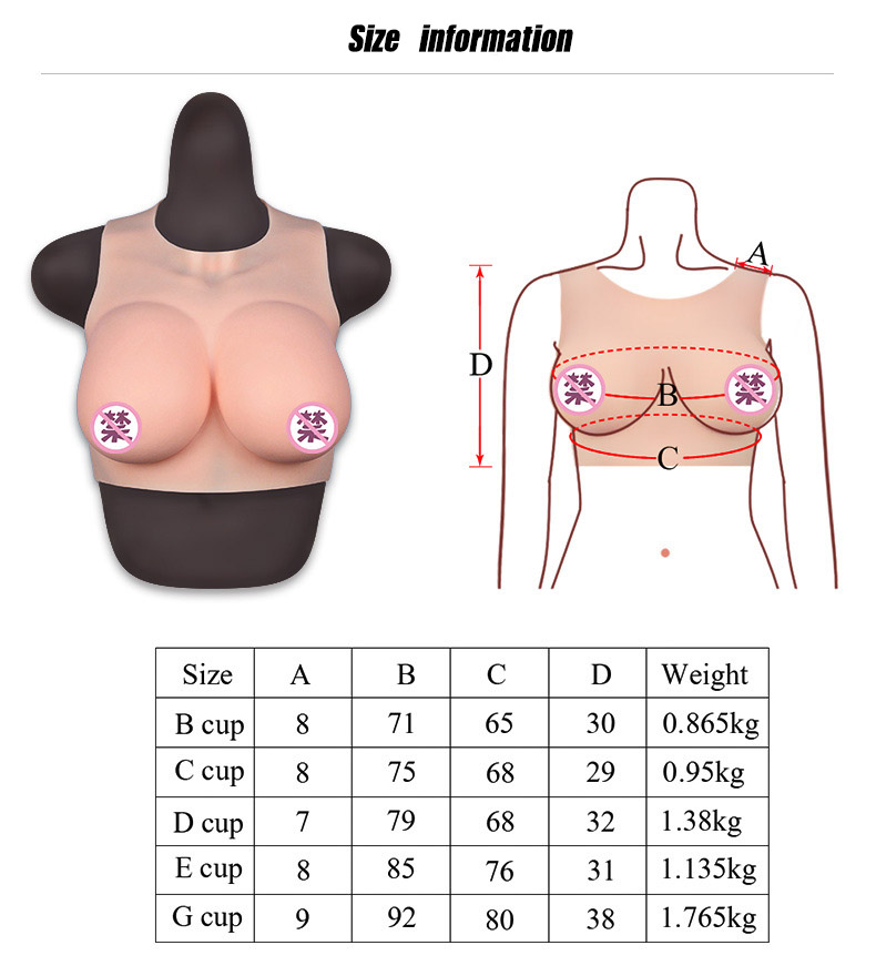 Breathable Non-Sweaty CD Crossdresser Breast Forms