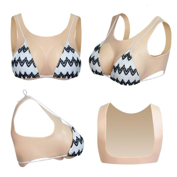 61PXG4GrlLL U-Back Stretch Silicone Breastplate for Transgender & Drag Queen